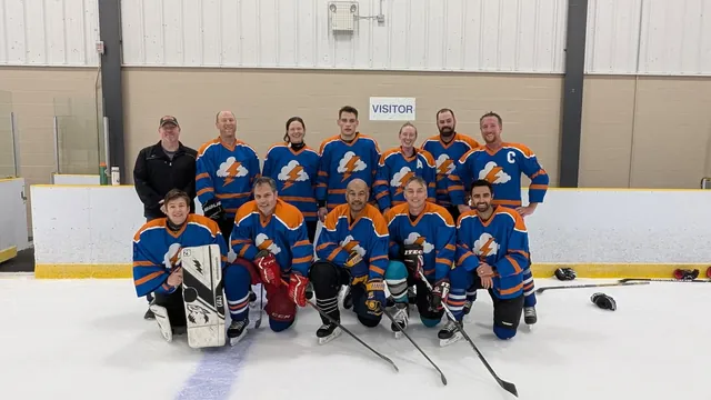 Team photo after the game